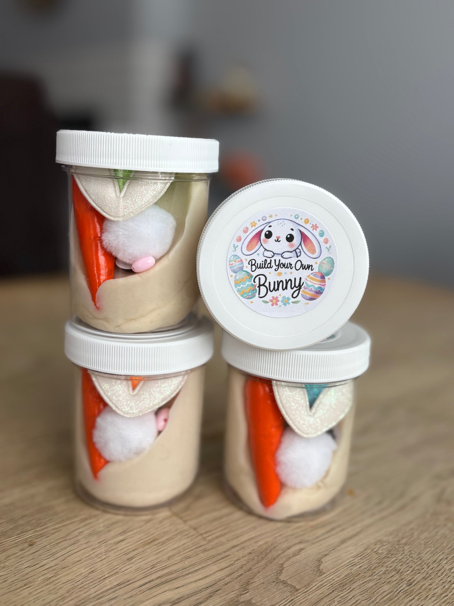 Easter Bunny Playdough Jar