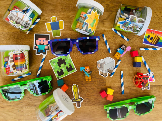 Minecraft Party Play-Dough Party Favours