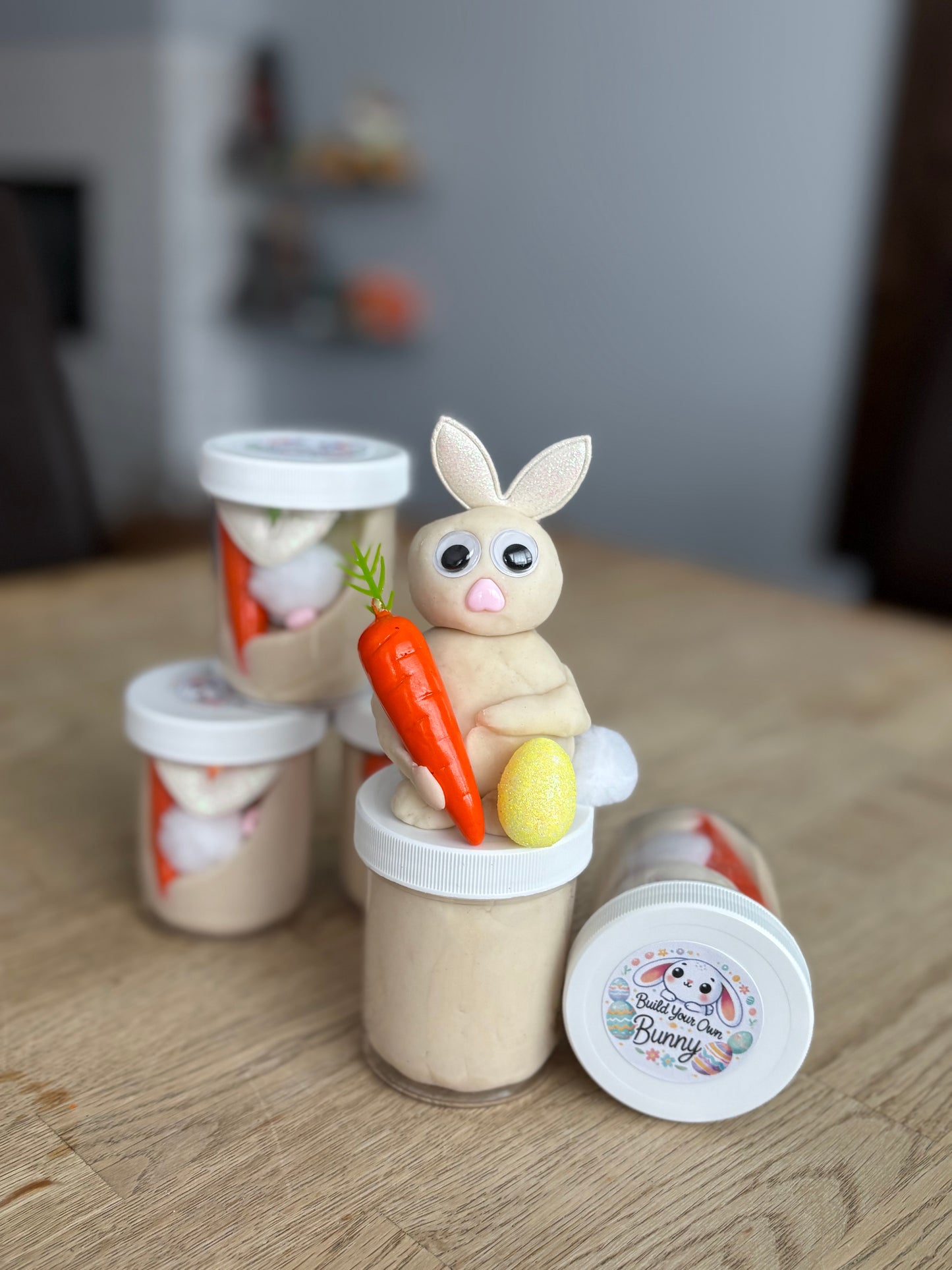 Easter Bunny Playdough Jar
