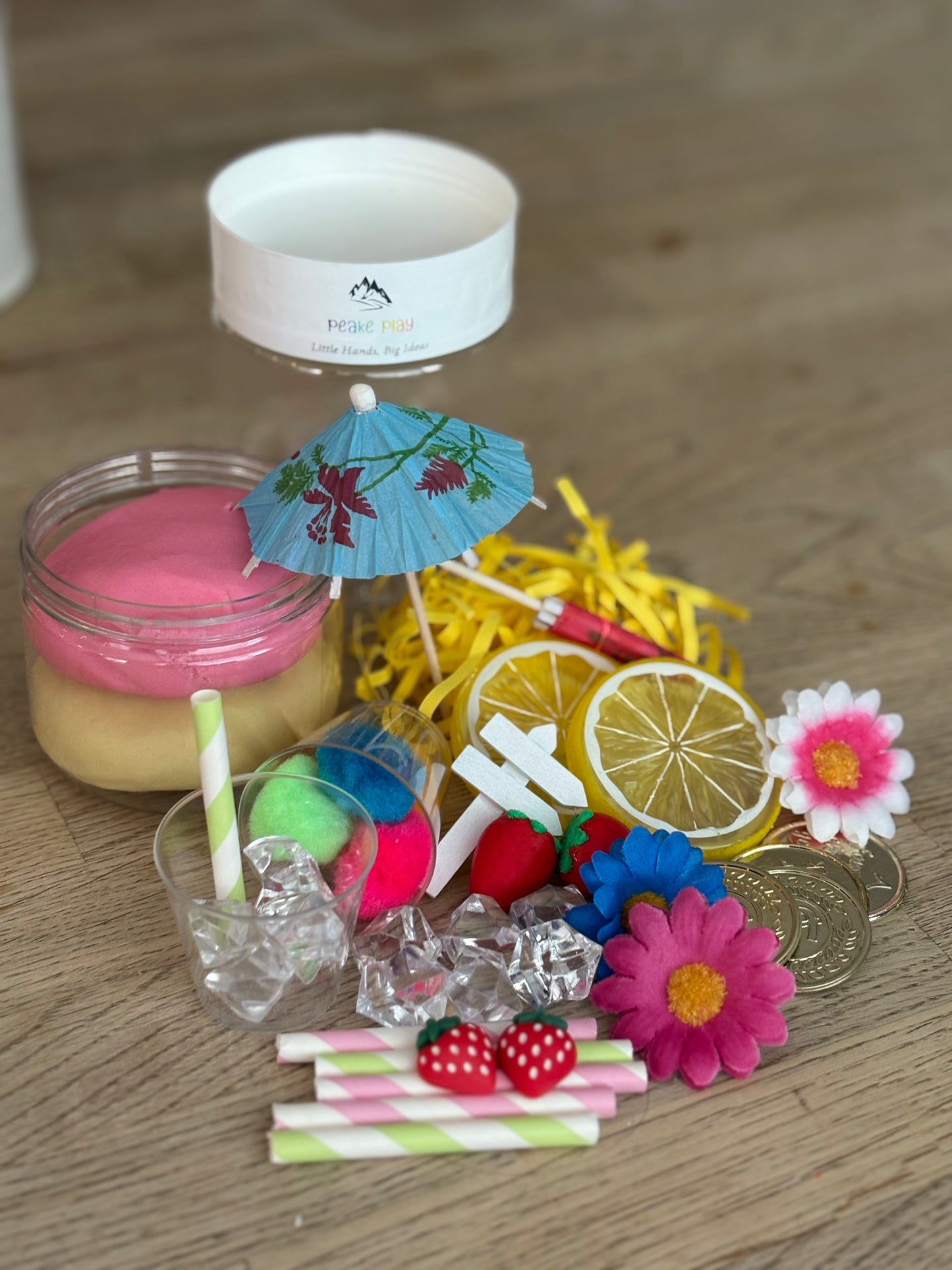 Lemonade play-dough kit
